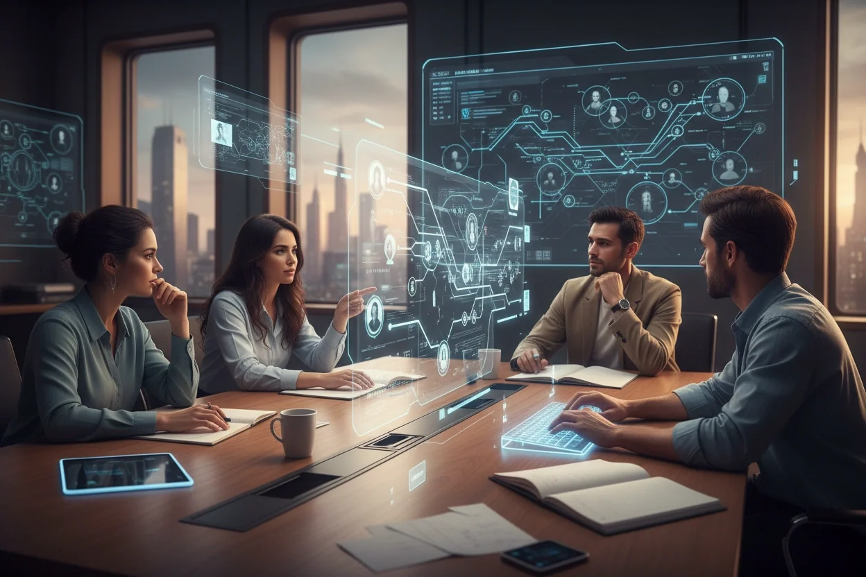 Professional image illustrating AI-driven Narrative Generation Techniques